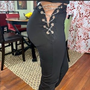 Cotton chain link joggers